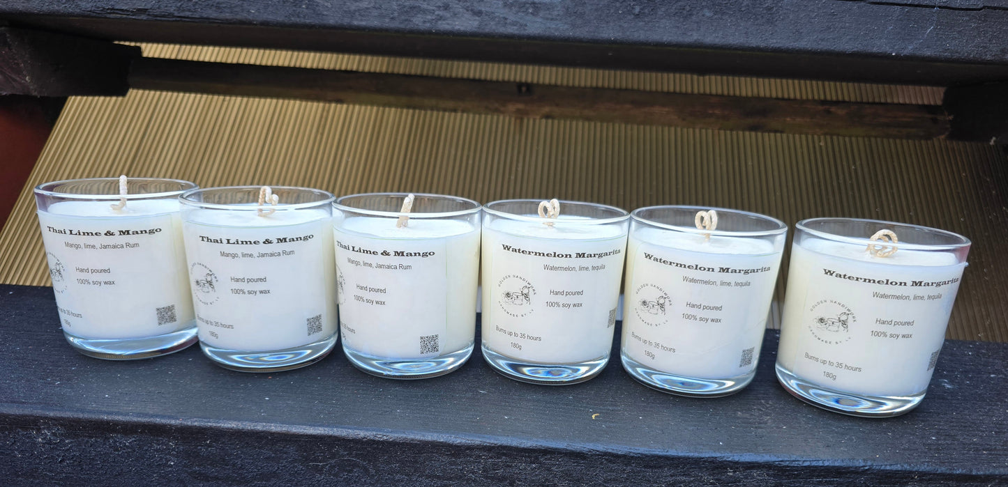 Handmade candles in glass 180g