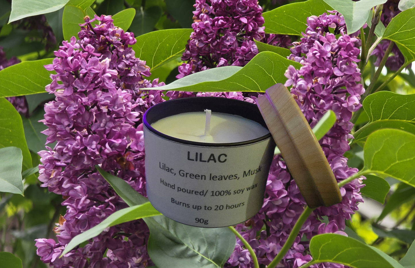 scented candles container 90g